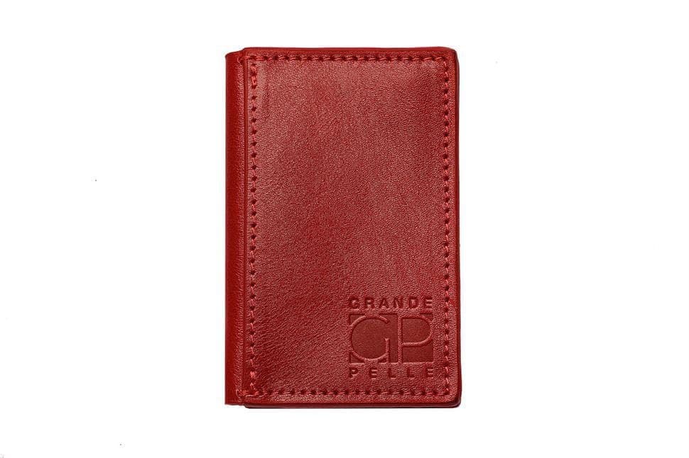 CardCase cartolina, глянець, червоний Grande Pelle 303660