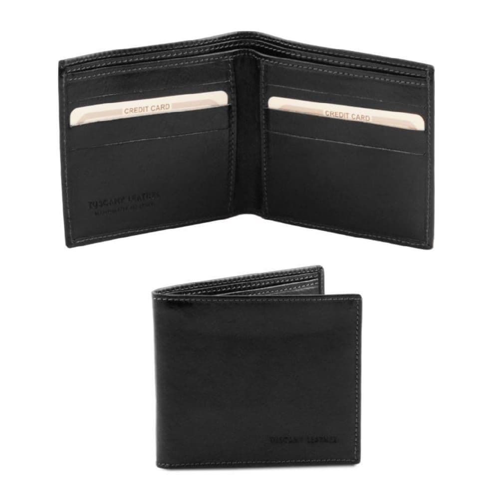 Ексклюзивний шкіряний гаманець гаманець чоловічий Tuscany Leather TL140797 (чорний)