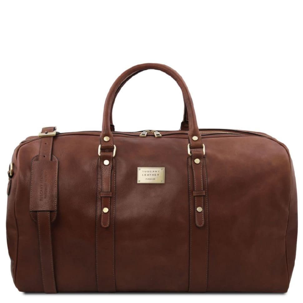 Francoforte дорожня шкіряна сумка weekender Tuscany TL142338 (коричневий)