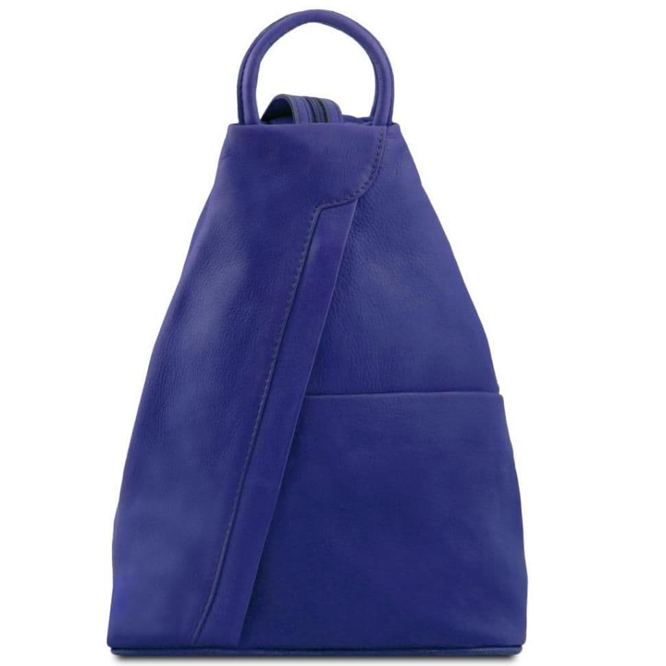 Шкіряний рюкзак Tuscany Leather Shanghai TL140963 (синій)