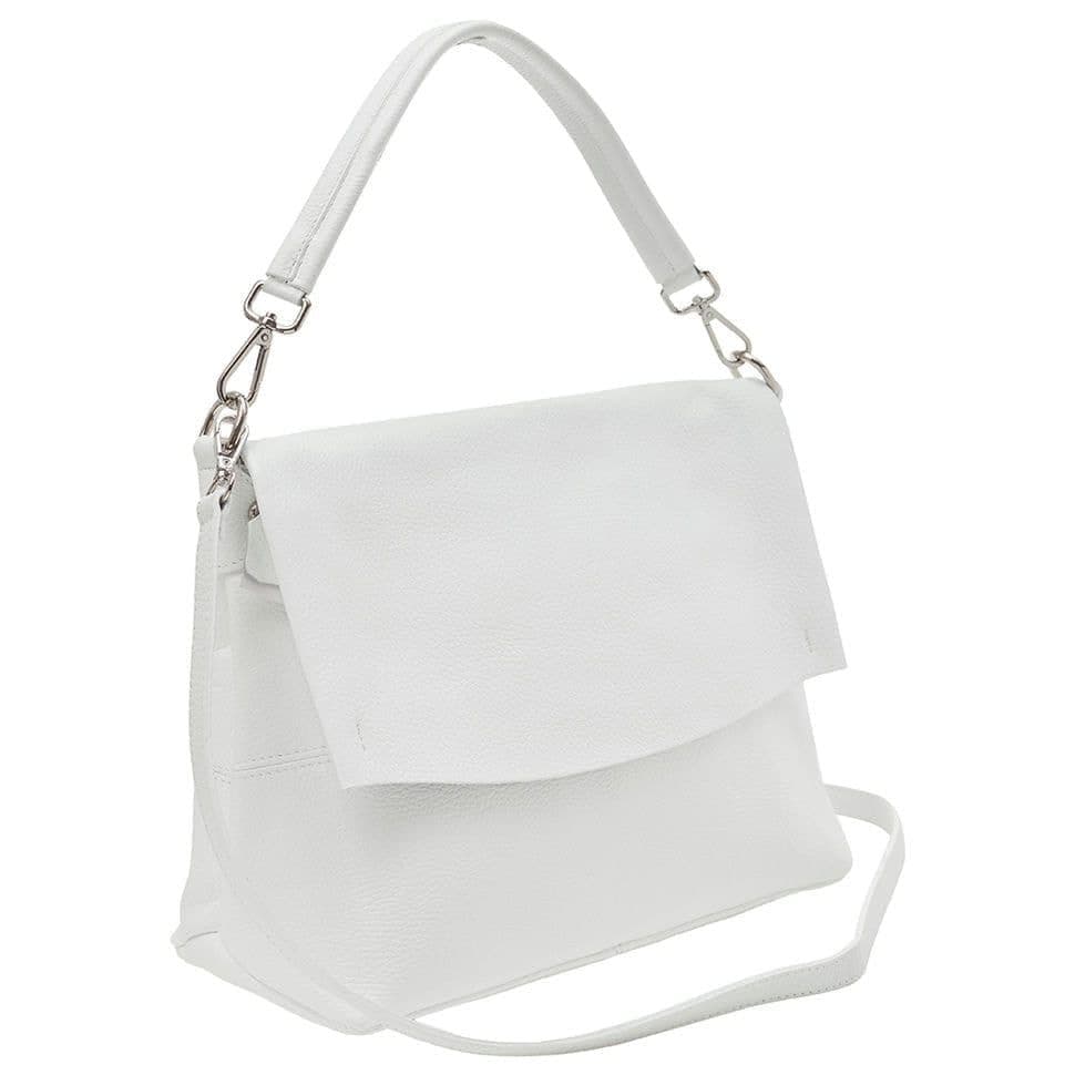 Шкіряна жіноча сумка Virginia Conti Italy - Art03180white — 2