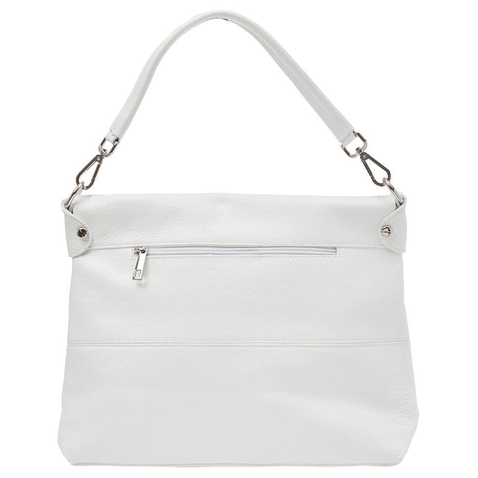 Шкіряна жіноча сумка Virginia Conti Italy - Art03180white — 4