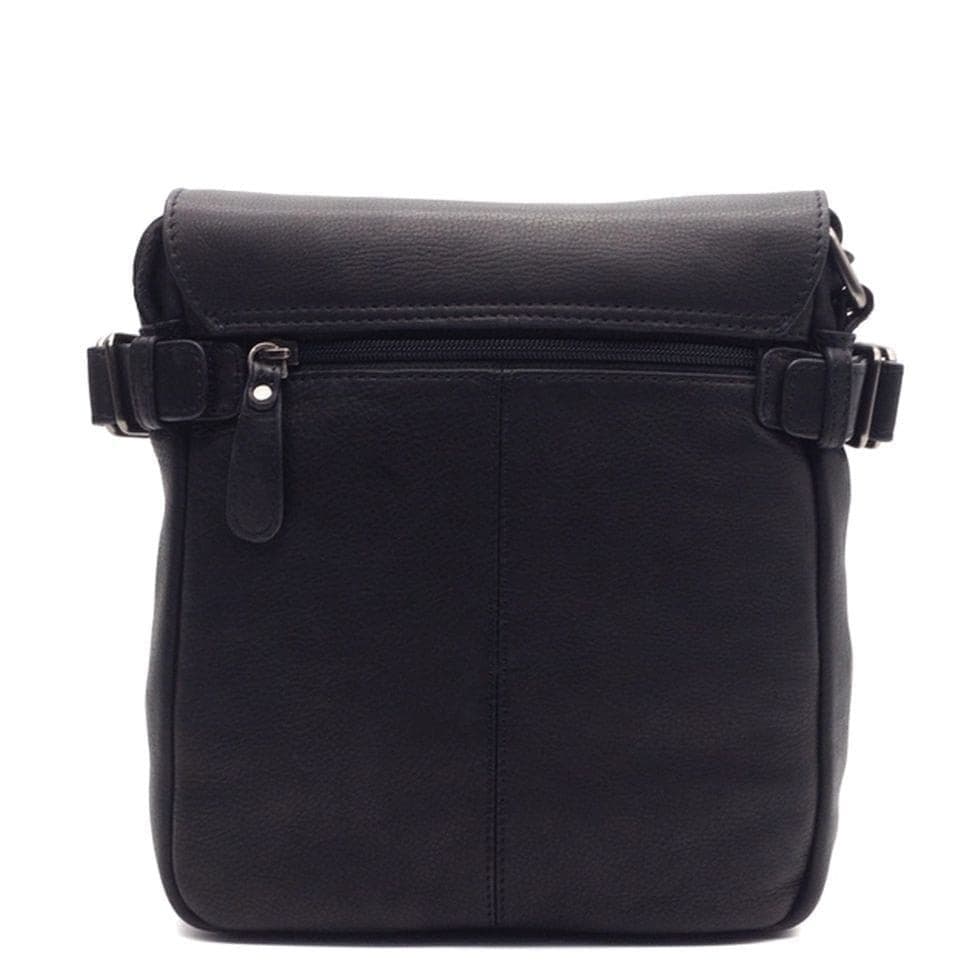 Чоловіча почтальонка зі шкіри HILL BURRY HB3200A чорна — 4