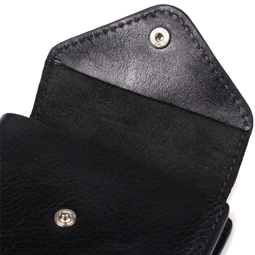 Чоловіче шкіряне портмоне чорне Grande Pelle 545610 — 3
