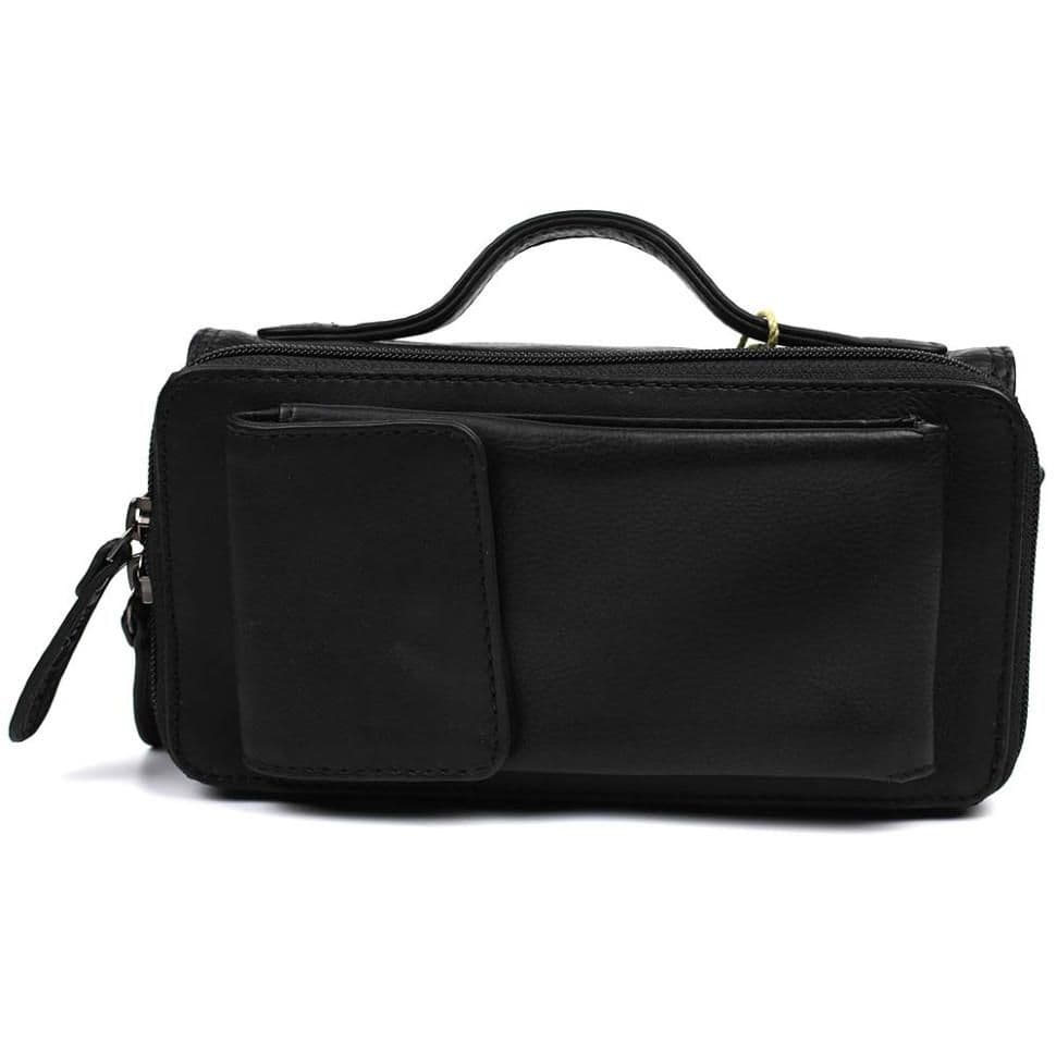 Чоловіча сумка барсетка з ручкою Hill Burry HB3351A чорна — 4