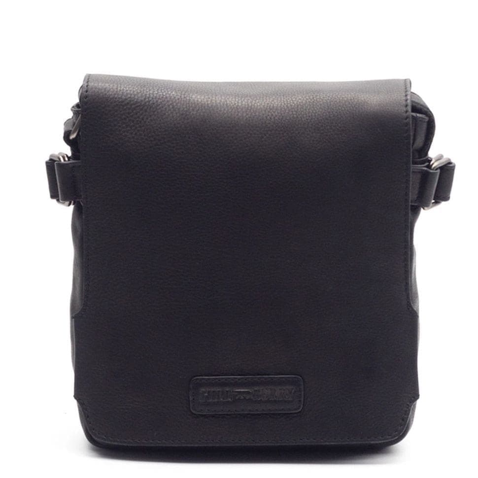 Чоловіча почтальонка зі шкіри HILL BURRY HB3200A чорна — 3