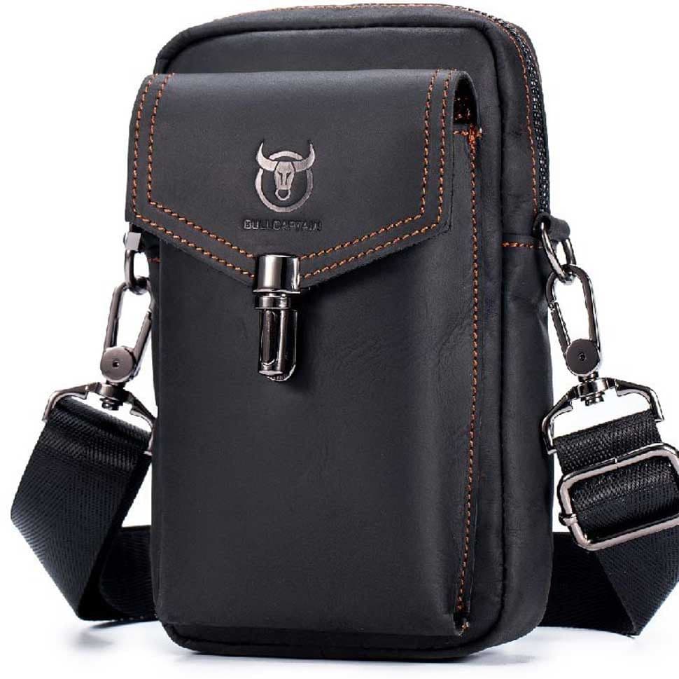 Чохол на пояс, cумка крос-боді чорна Bull T1500A — 3