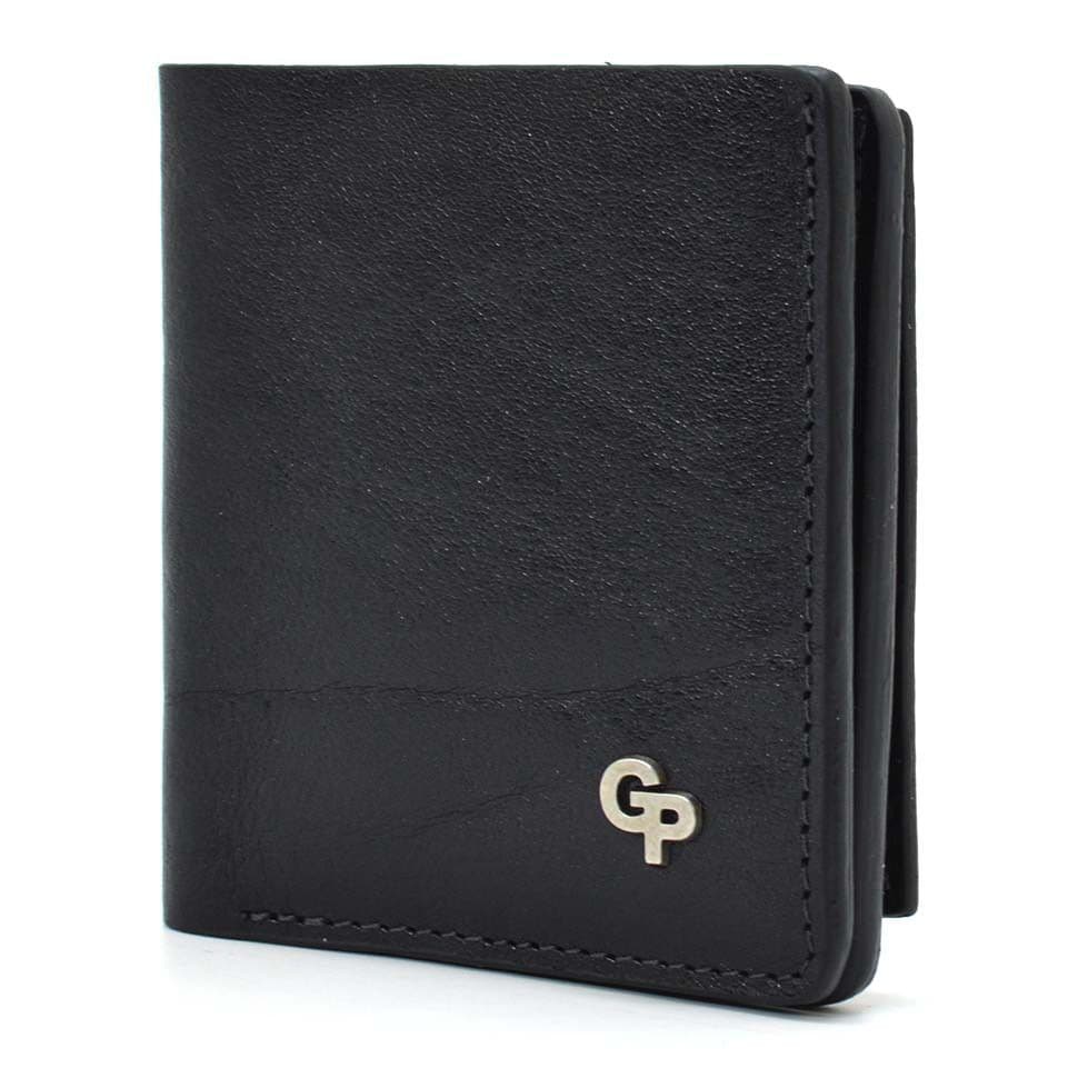 Чоловіче шкіряне портмоне чорне Grande Pelle 528410 — 3