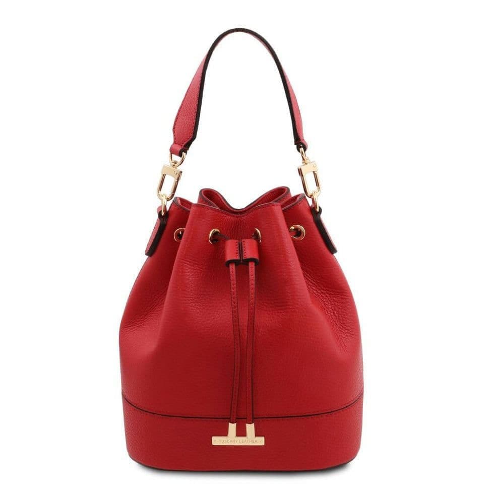 Жіноча сумка - відро TL142146 (bucket bag) від Tuscany (Lipstick Red)