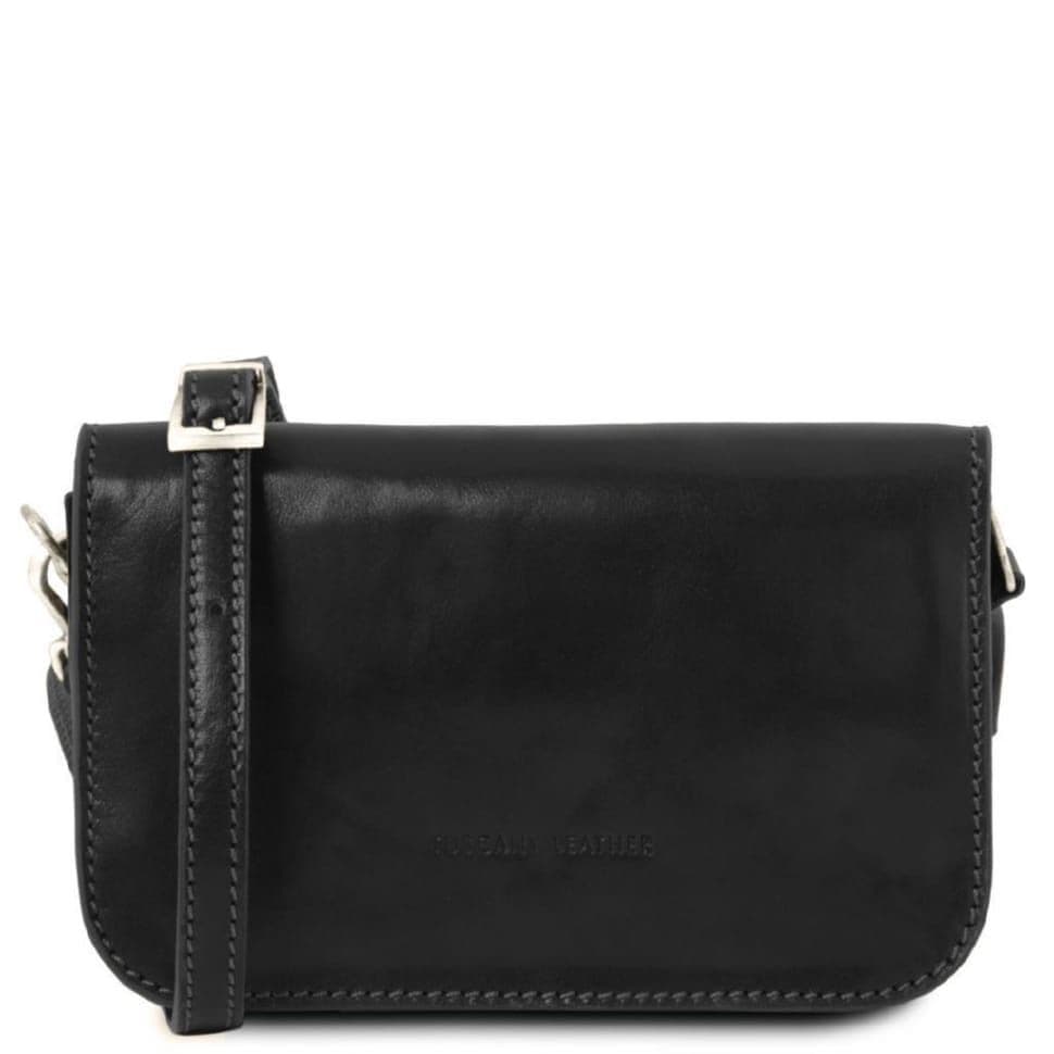 Жіноча шкіряна сумка через плече CARMEN TL141713 TUSCANY LEATHER (чорний)