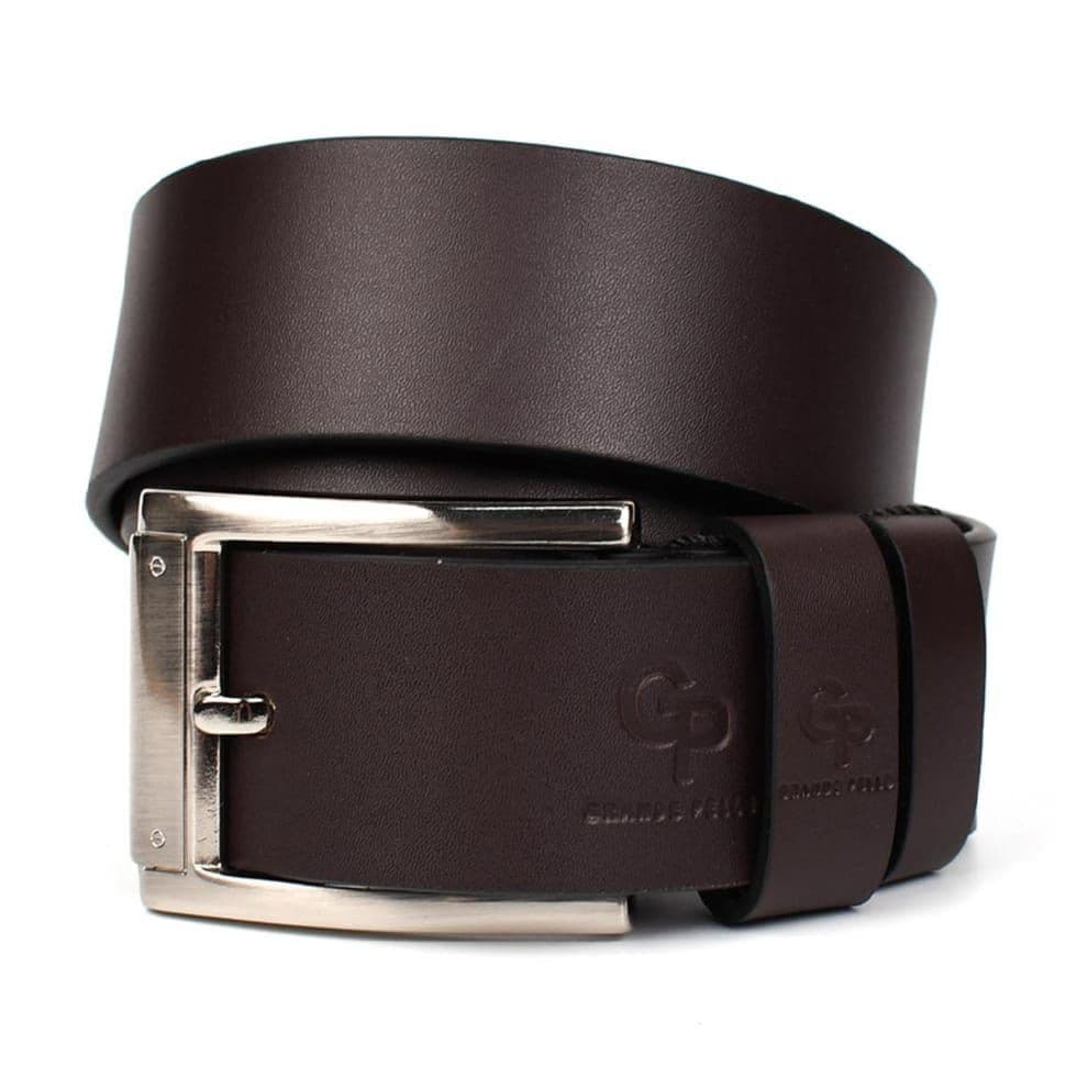 Шкіряний ремінь GP Grande Pelle 413011500 коричневий