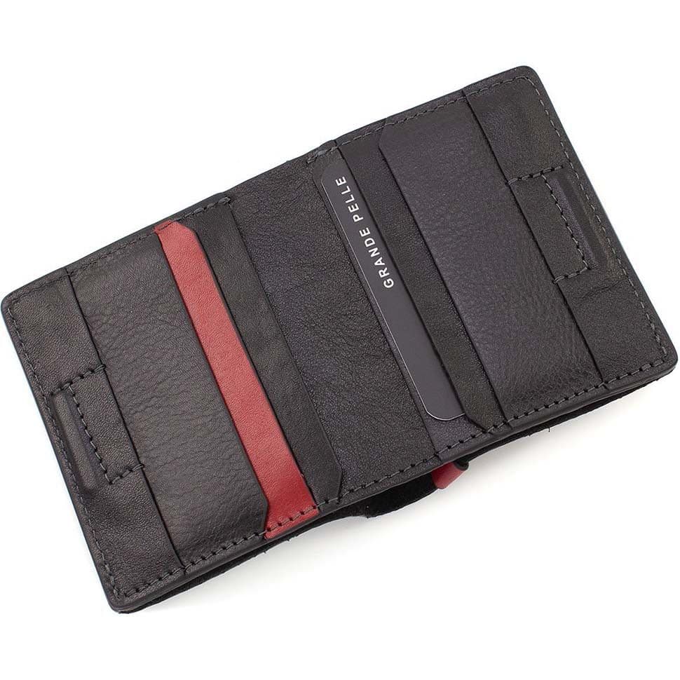 Невелике чоловіче шкіряне портмоне Grande Pelle 52761060 — 4