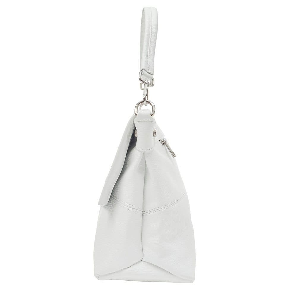 Шкіряна жіноча сумка Virginia Conti Italy - Art03180white — 3