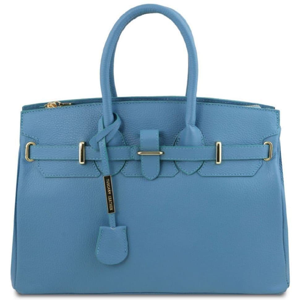 TL Bag шкіряна сумка жіноча Tuscany TL141529 (світло-блакитний)