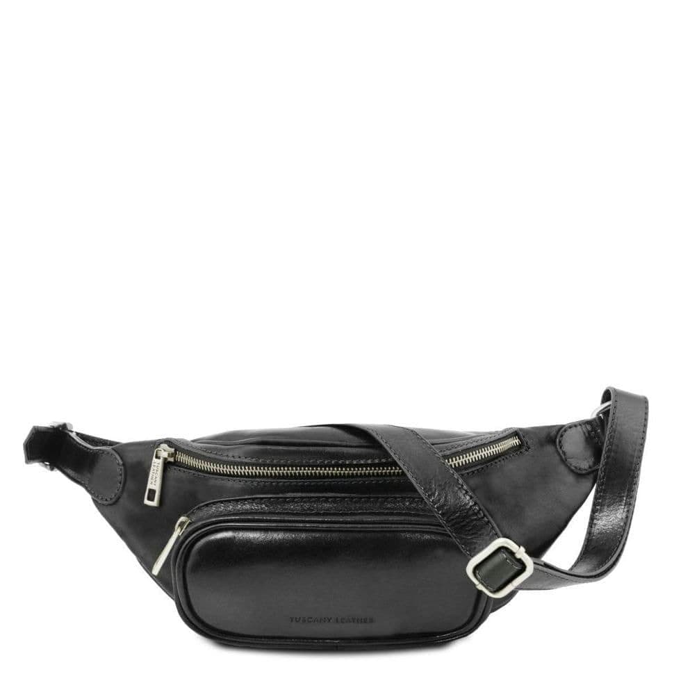 Поясна шкіряна сумка TL141797 TUSCANY LEATHER (чорний) — 4