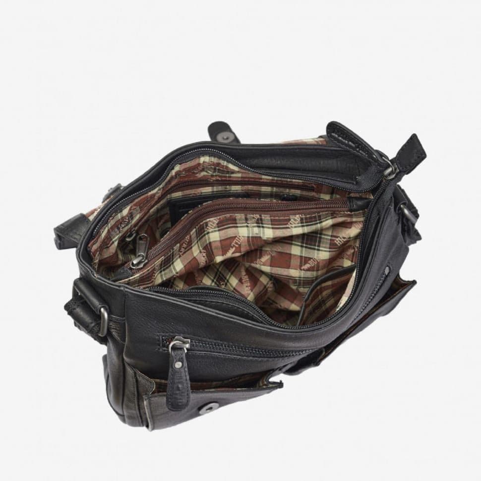 Кожааня сумка через плече месенджер HILL BURRY HB3076A — 3