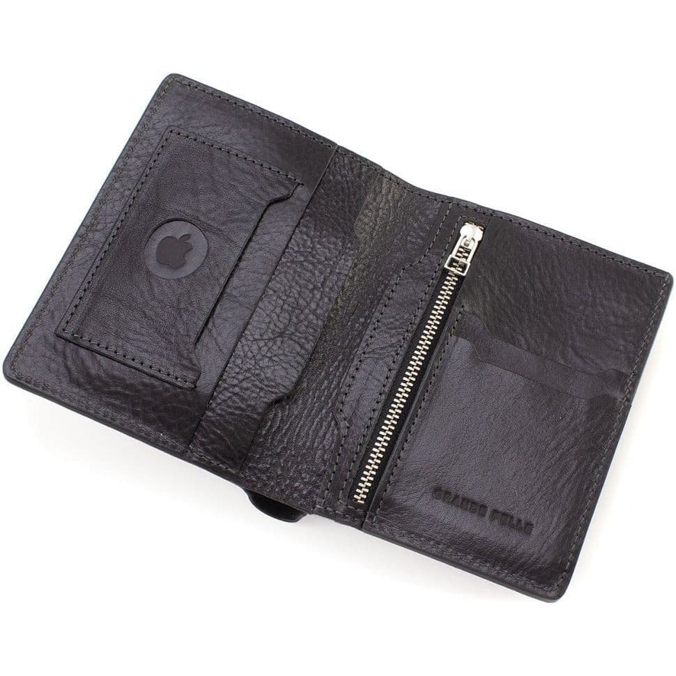Портмоне чоловіче шкіряне з кишенею для AirTag Grande Pelle 518610 — 2