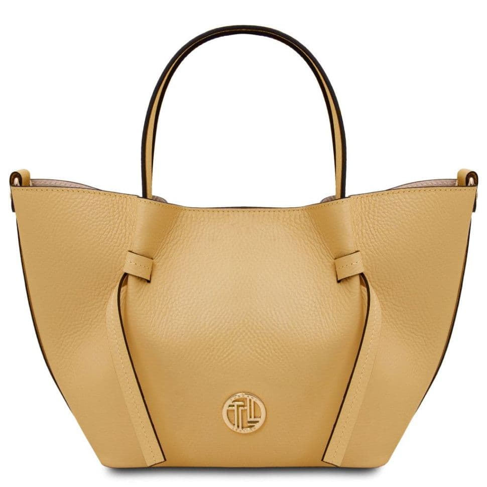 Шкіряний шопер (Італія) Tuscany Legame TL142482 (Pastel yellow)