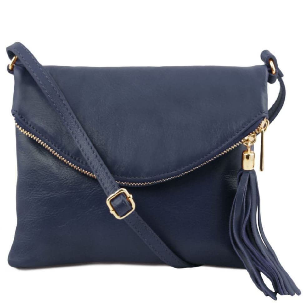 Жіноча шкіряна сумка Tuscany Leather Young Bag TL141153 (Темно-синій)