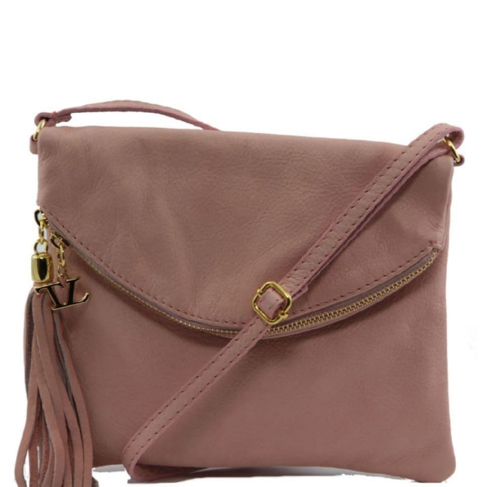 Жіноча шкіряна сумка Tuscany Leather Young Bag TL141153 (рожевий)