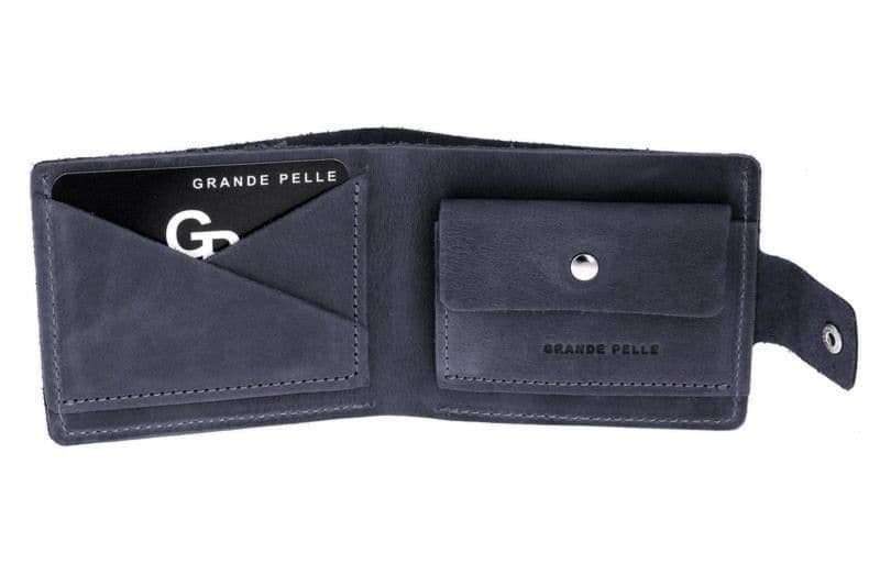 Портмоне 542170 Grande Pelle, синього кольору — 2