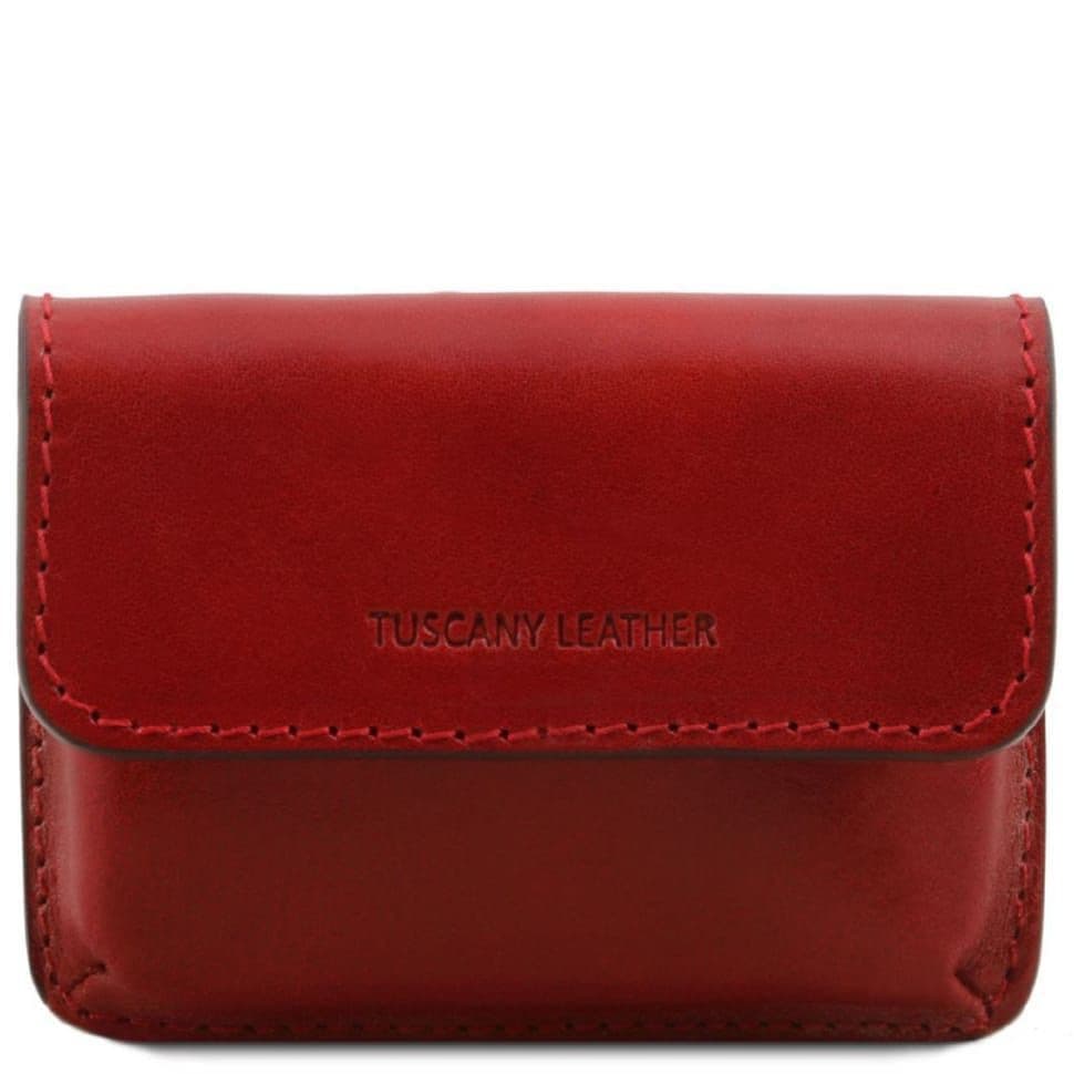 Ексклюзивний шкіряний футляр для візиток Tuscany TL141378 (червоний)