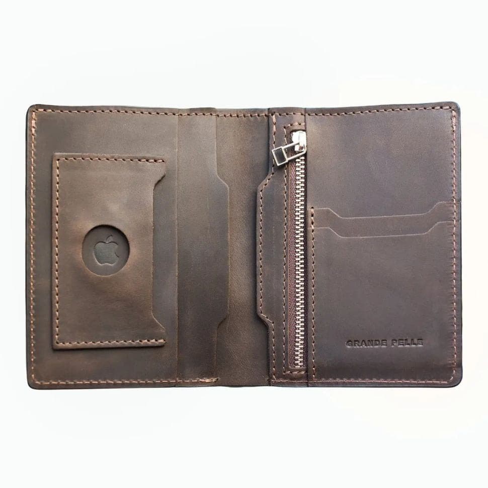 Портмоне чоловіче шкіряне з AirTag Grande Pelle 518120 — 4