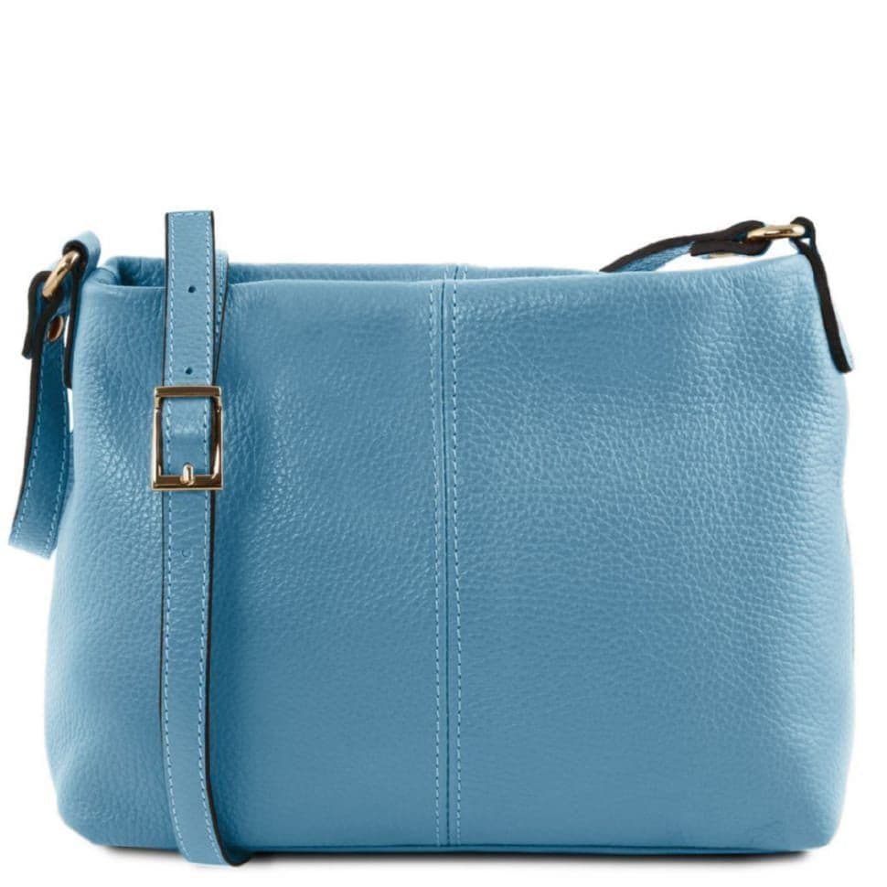 Жіноча шкіряна сумка через плече TL141720 Tuscany Leather (Блакитний)