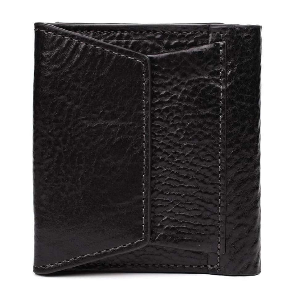 Невелике чоловіче шкіряне портмоне Grande Pelle 502410 чорне — 4