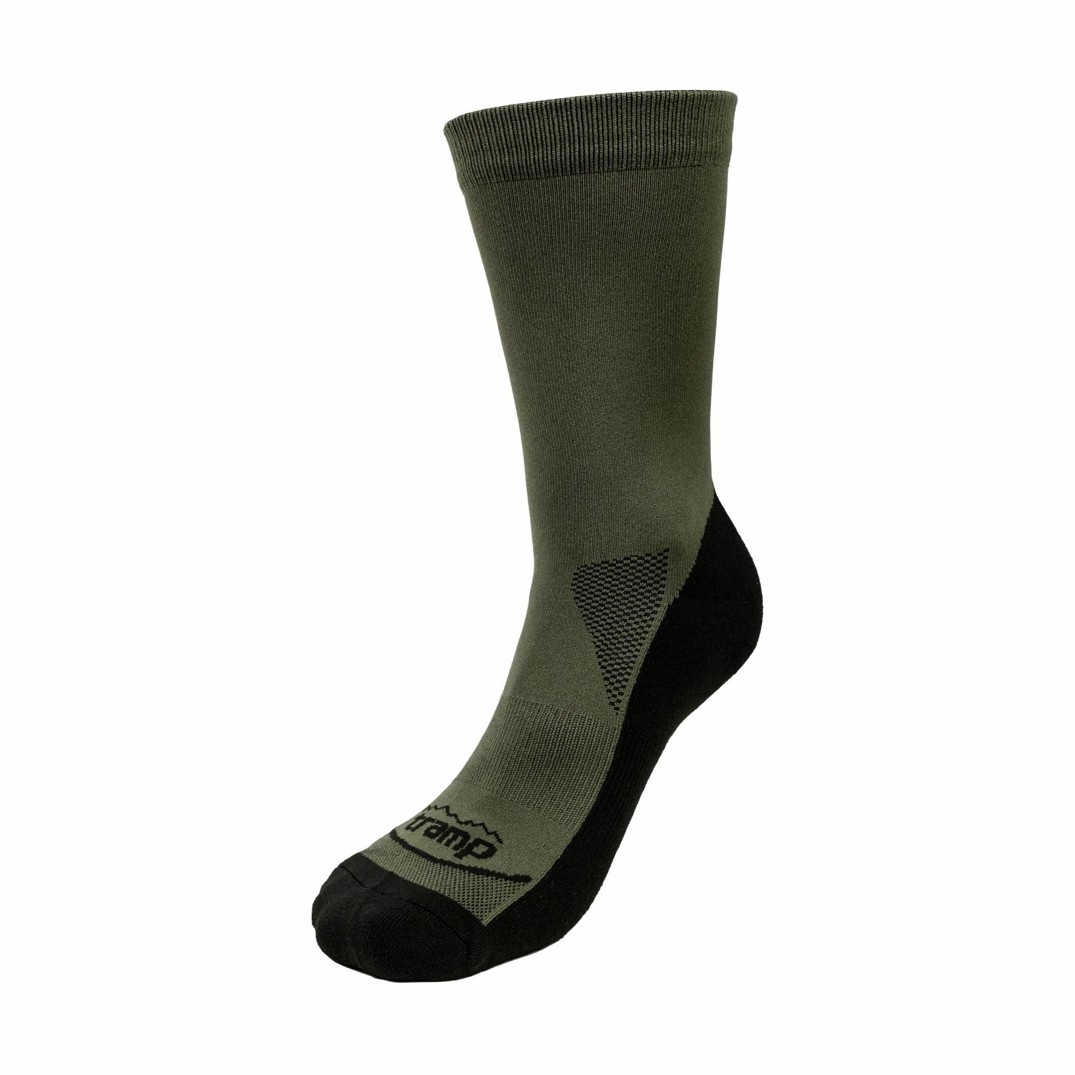 Шкарпетки демісезонні Tramp UTRUS-001-black-olive, 44/46 — 2