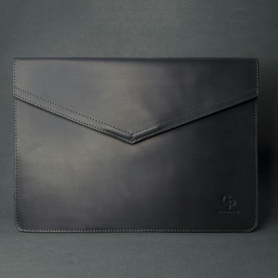 Чохол для MacBook 12" шкіра Crazy Horse,чорний