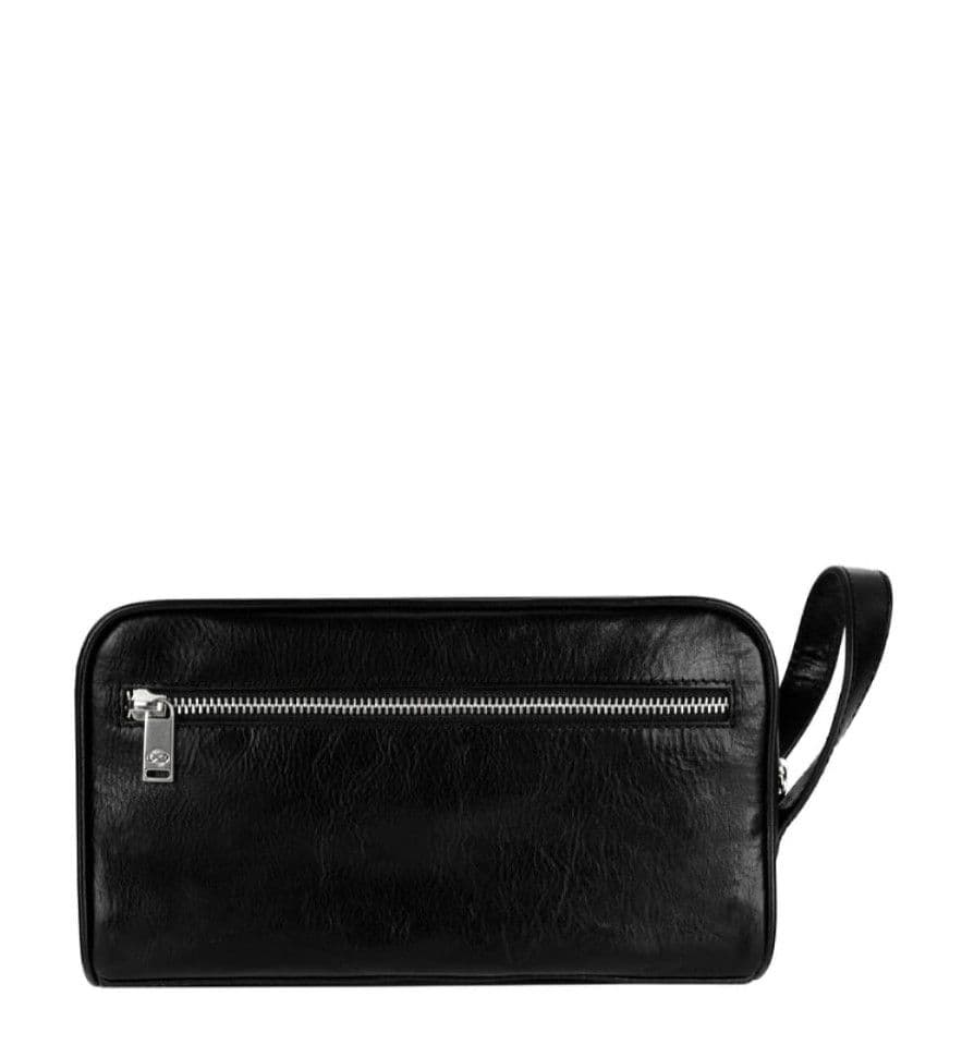 Жіноча шкіряна косметичка Dopp Kit - All the Kings Men - чорний колір - Time Resistance 5228201W — 4