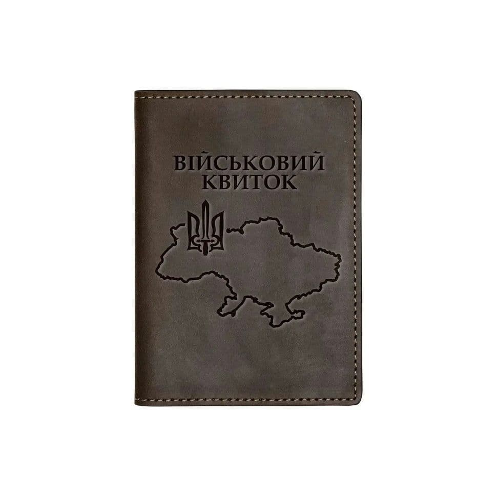 Шкіряна обкладинка для військового билета Кордон Grande Pelle 257120UA