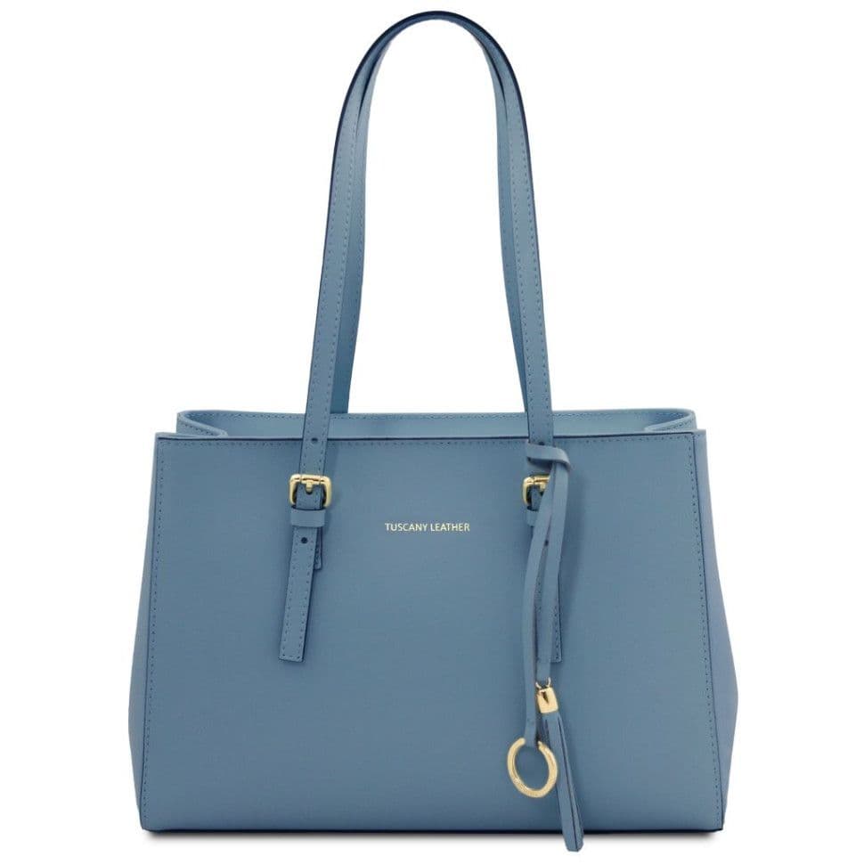 Шкіряна сумка тоут TL142037 Tuscany (Denim)