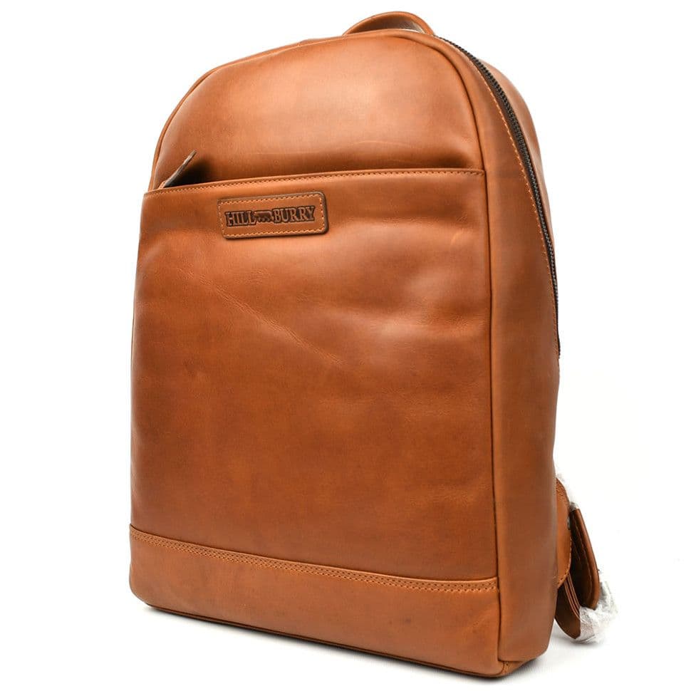 Міський шкіряний рюкзак HILL BURRY HB15295B рудий