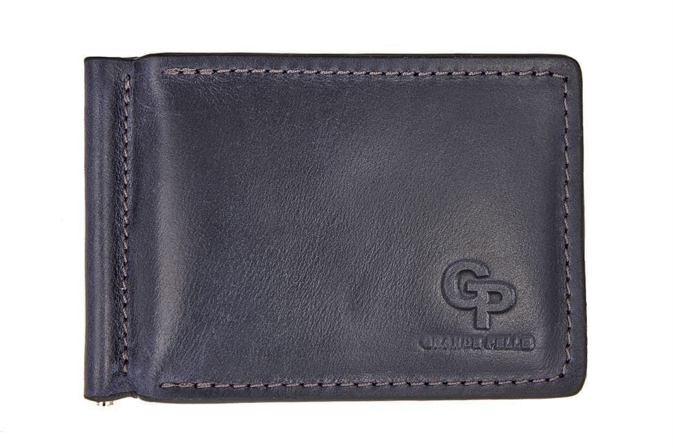 Затискач для купюр Grande Pelle 105670 ONDA, синій