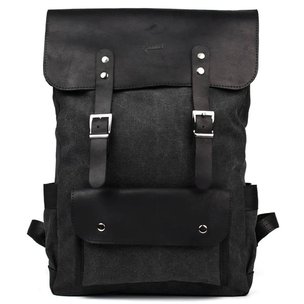 Рюкзак для ноутбука з канвас і крейзі хорс RAG-9001-4lx TARWA