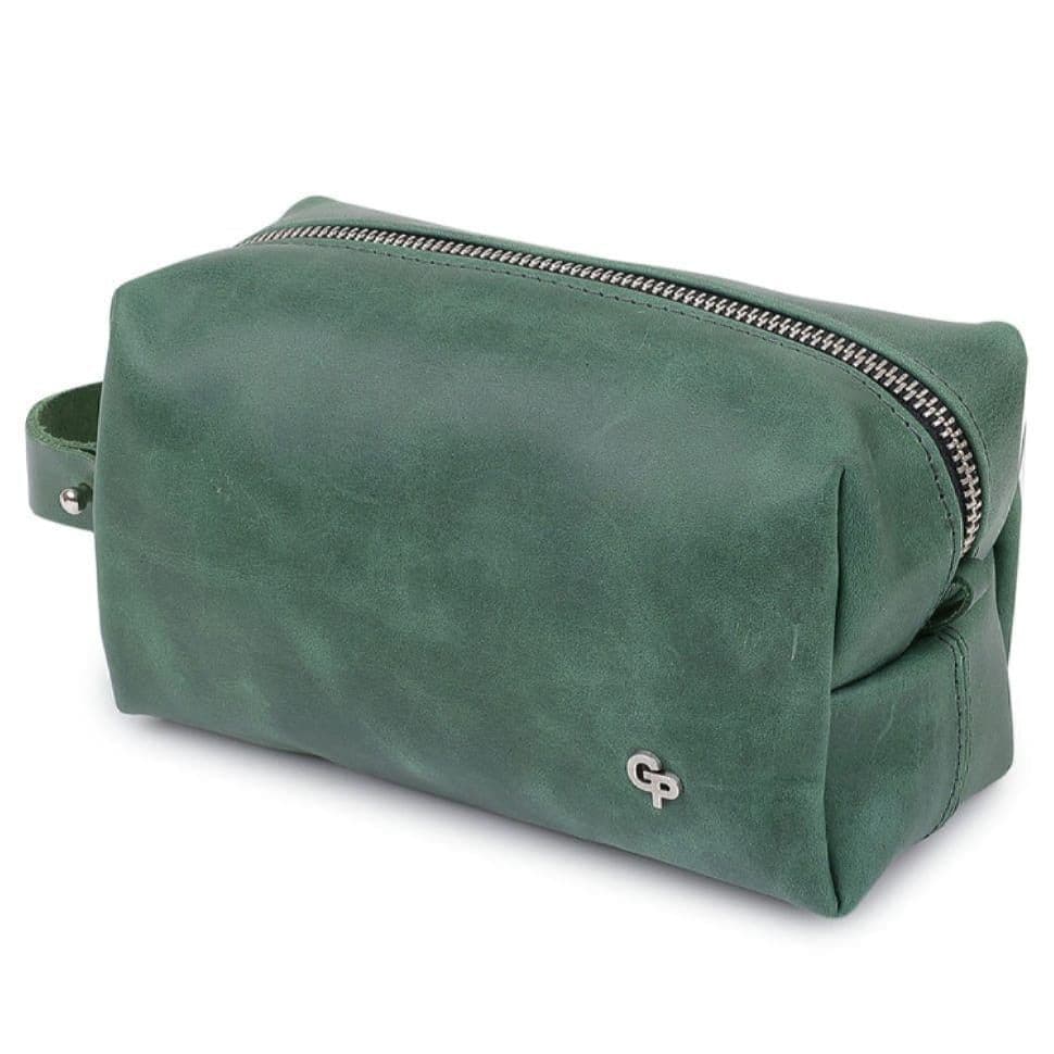 Косметичка несесер зелена Grande Pelle 803191