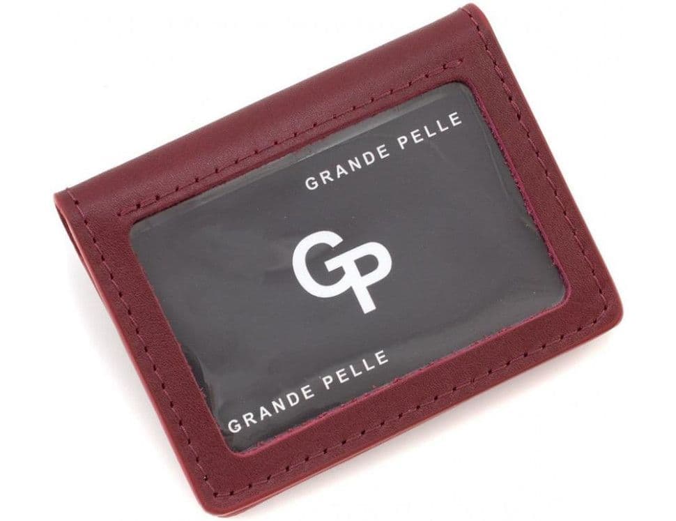 Обкладинка на права ID паспорт посвідчення Grande Pelle 221661 бордова — 4