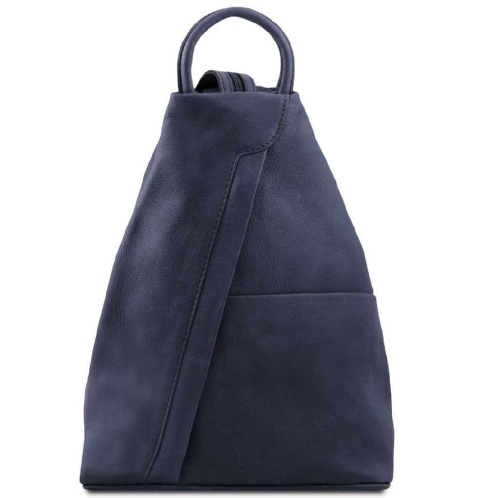 Шкіряний рюкзак Tuscany Leather Shanghai TL140963 (Темно-синій)