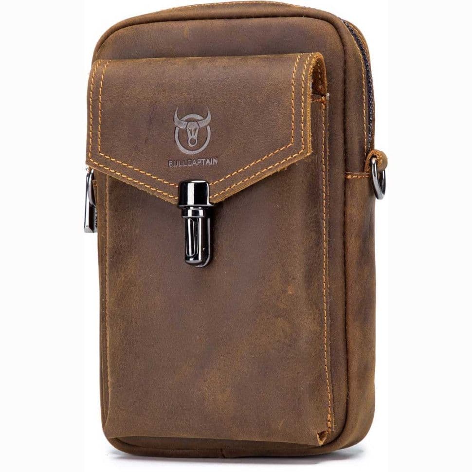 Чохол на пояс, cумка крос-боді коричнева Bull T1500 — 3