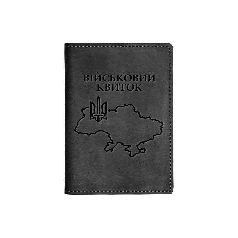 Обкладинка для військового билета Кордон 100% шкіра Grande Pelle 257110UA