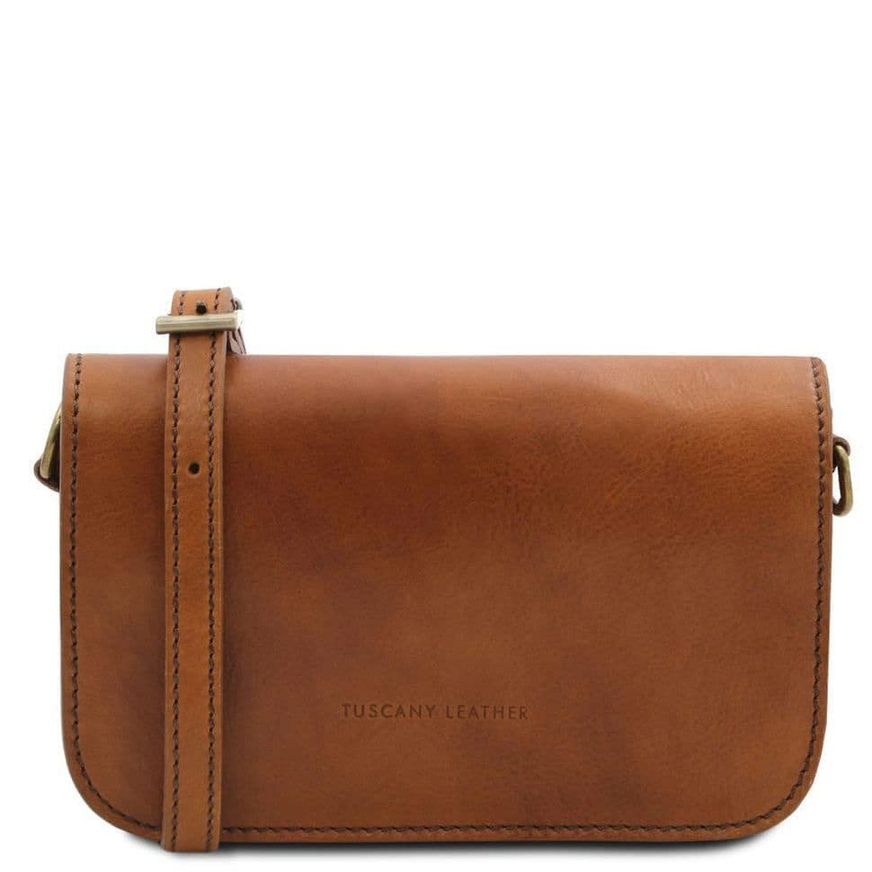 Жіноча шкіряна сумка через плече CARMEN TL141713 TUSCANY LEATHER (Тілесний)