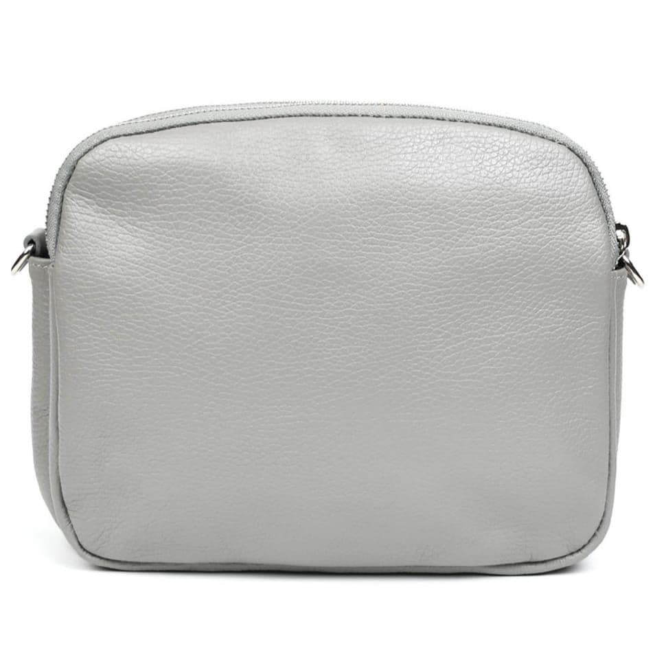 Шкіряна жіноча сумка Virginia Conti Italy - VC02807grey сірий — 4
