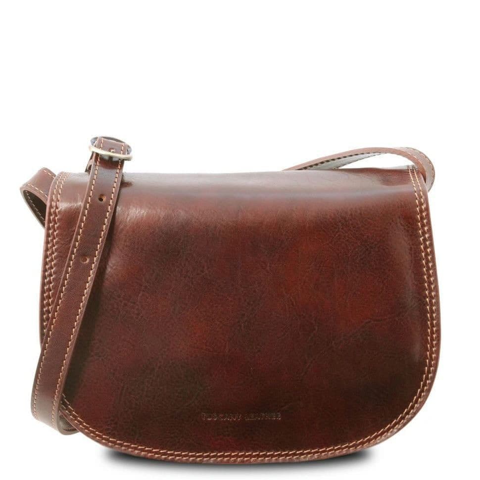 Жіноча шкіряна сумка Leather Isabella Tuscany TL9031 (коричневий)
