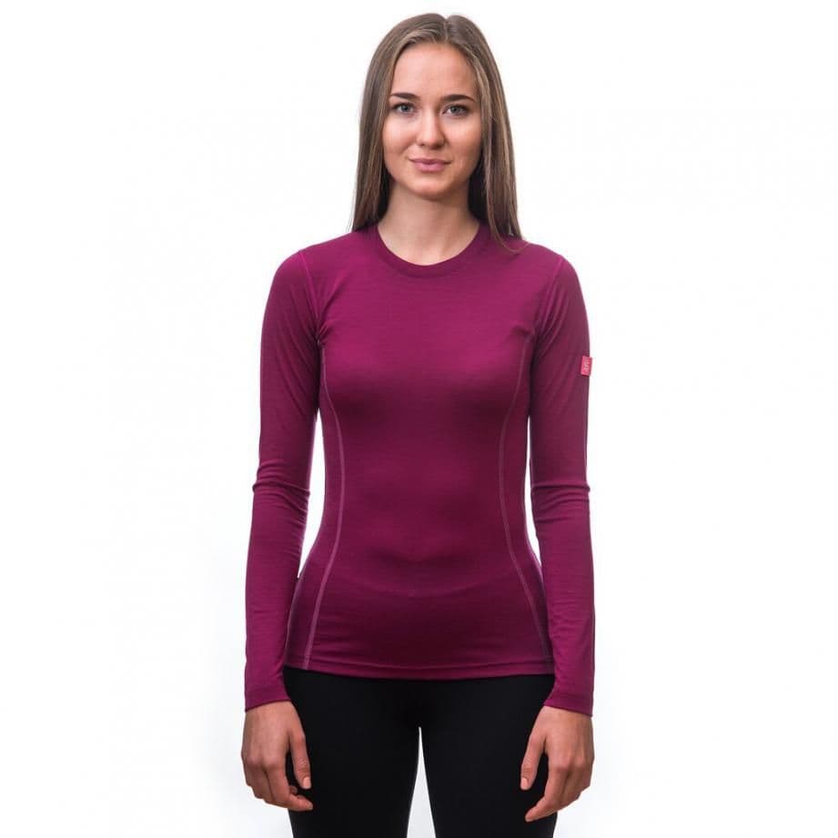 Термофутболка жіноча Sensor Merino Active LS lilla 12110027, SW11MA-lilla-L — 3