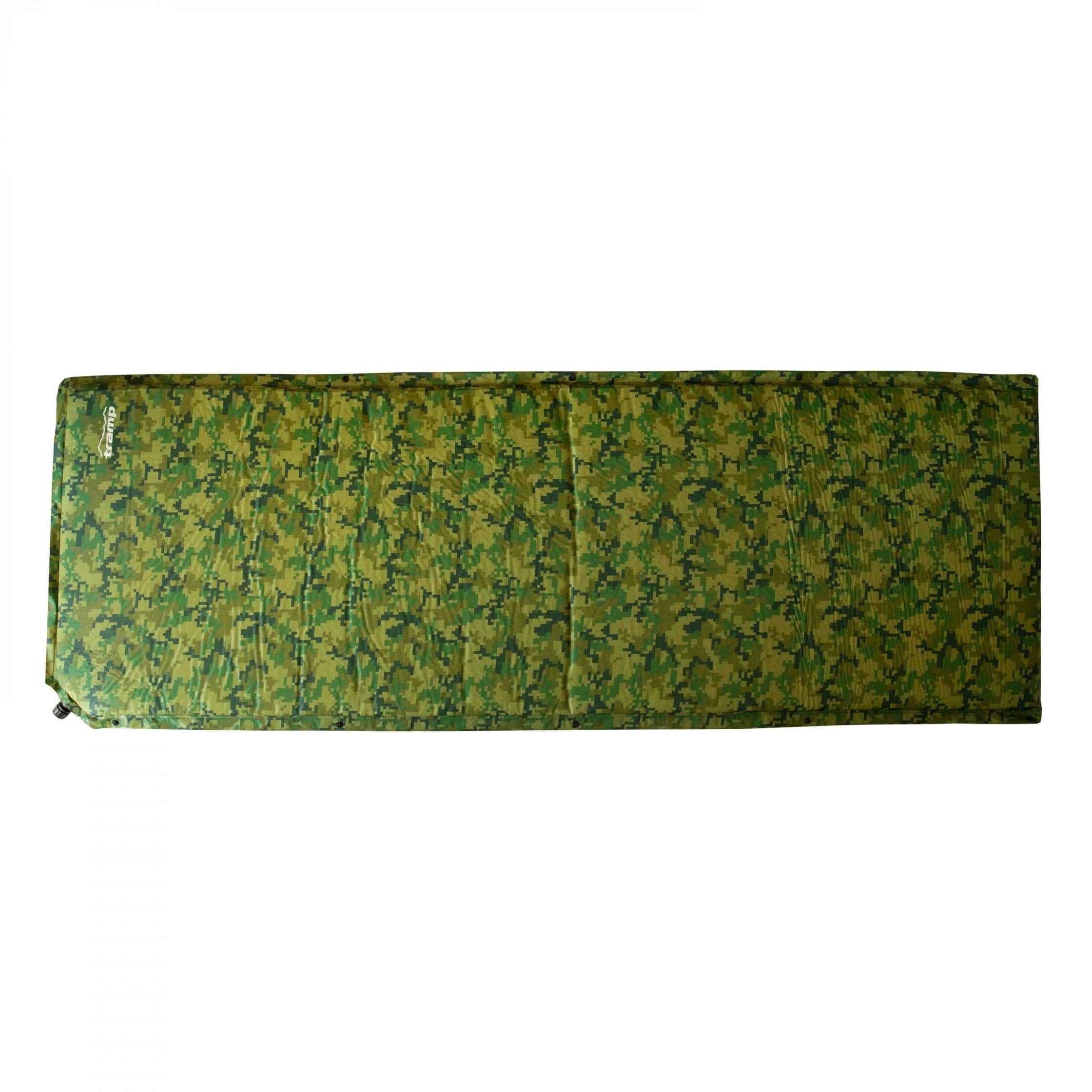 Килимок самонадувний Tramp з можливістю зістібання camo 185х65х5 UTRI-007