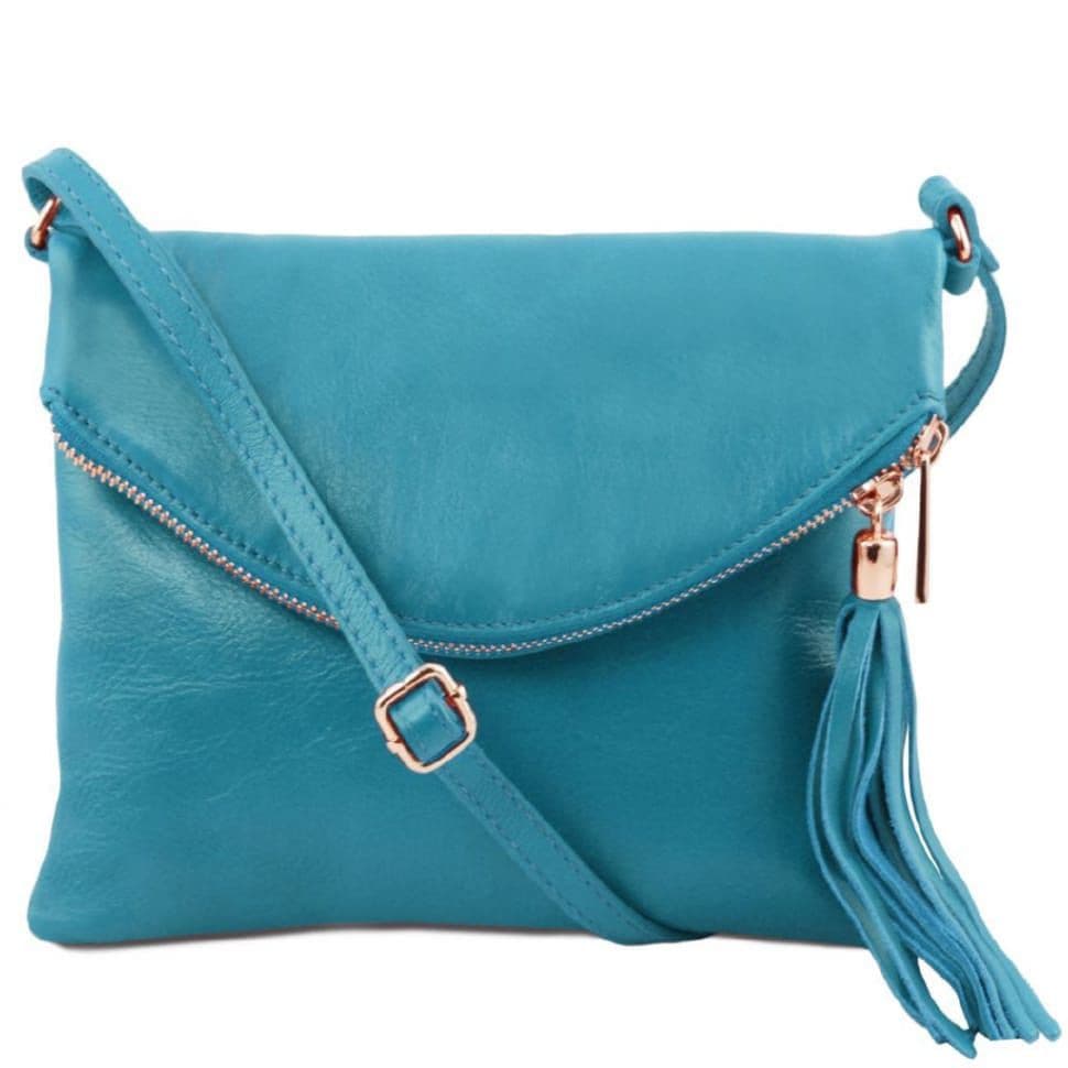 Жіноча шкіряна сумка Tuscany Leather Young Bag TL141153 (бірюзовий)