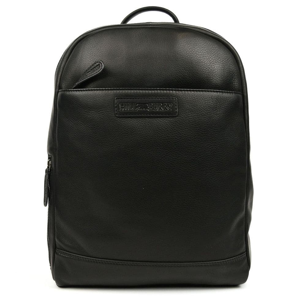 Міський шкіряний рюкзак HILL BURRY HB15295A чорний