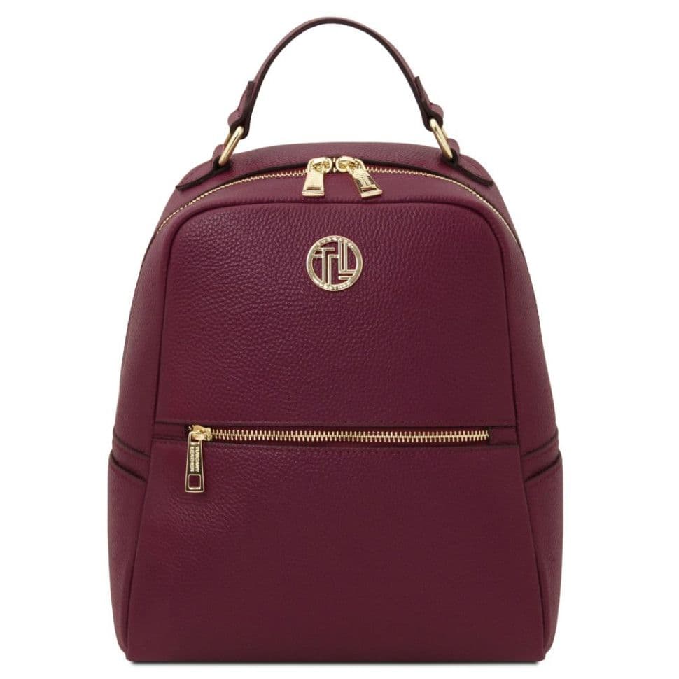 Шкіряний жіночий рюкзак Tuscany Prisma TL142483 (Bordeaux)
